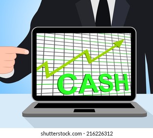 Cash Chart Graph Displaying Increase Wealth Money Currency