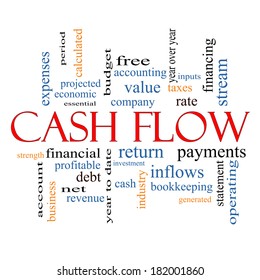 Cash Flow Word Cloud Concept Great Stock Illustration 182001860 ...