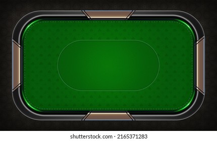 Casino Green Table. Poker Table. Banner Background, 