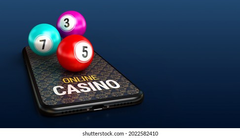 Casino Online Concept Bingo 3d Render 3d Rendering Illustration