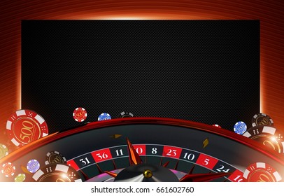 Casino Roulette Copy Space Background 3d Stock Illustration 661602760 ...