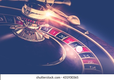 Casino Roulette Game. Casino Gambling Concept 3D Render Illustration. The Wheel of Fortune.