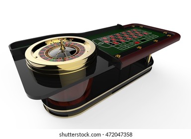 Casino Roulette Wheel 3D Render