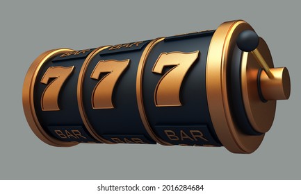 casino slot machine 3d render 3d rendering illustration 