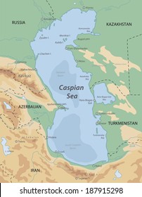 Caspian Sea Map