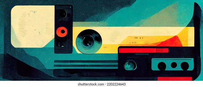 Cassette Tape Music Retro Vintage 90s Popart Poster 