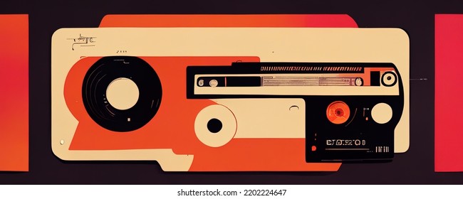 Cassette Tape Music Retro Vintage 90s Popart Poster 