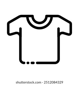 A casual t-shirt icon symbolizing everyday men's fashion with short sleeves. - Powered by Shutterstock