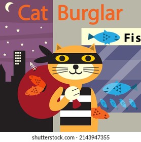 Cat Burglar At The Fish Shop 3