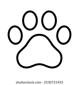 Cat Paw outline. Design image - Powered by Shutterstock