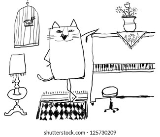 Cat Piano