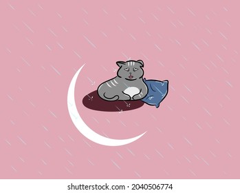 猫 眠い のイラスト素材 画像 ベクター画像 Shutterstock