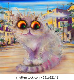 Cat in town