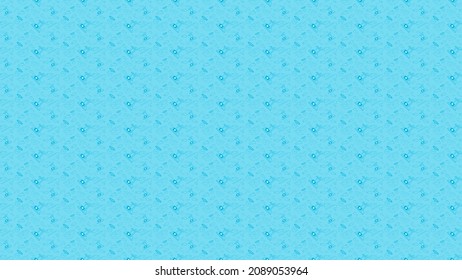 Cat Toys Pattern On Blue Background