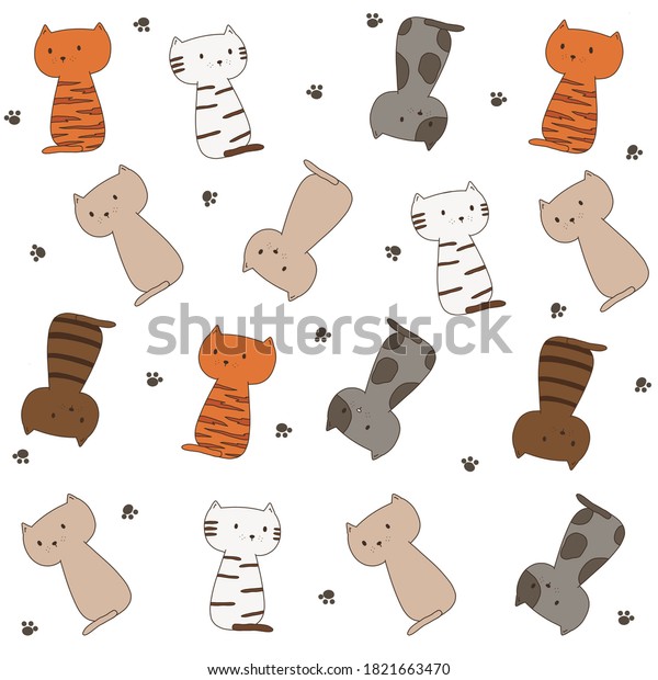 Cat Turns Back When Called By Stock Illustration 1821663470 Shutterstock