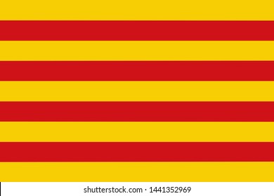 A Catalonia flag background illustration large file red yellow