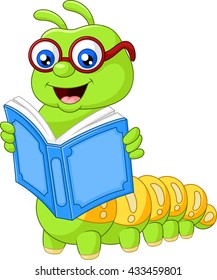 385 Cartoon Caterpillar Reading Book Images, Stock Photos & Vectors ...