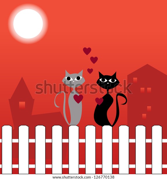 Cats in\
love