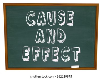 Cause And Effect Chalk Board Experiment Lesson