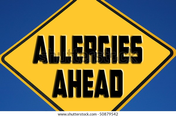 Caution Allergies Ahead Warning Stock Illustration 50879542 | Shutterstock