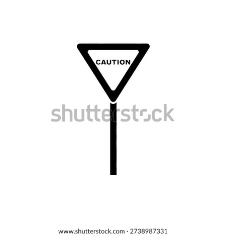 Caution rad sign icon vector illustration 
