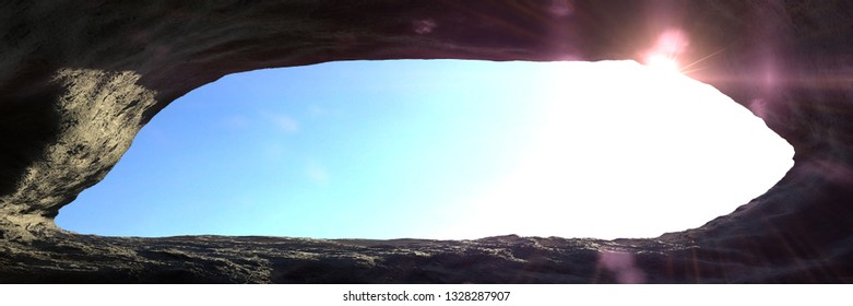 Cave Entrance Mysterious Den Opening Blue Stock Illustration 1328287907 ...