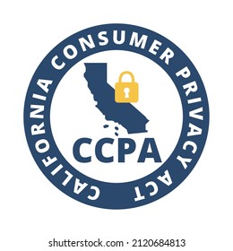 CCPA, California Consumer Privacy Act Symbol Icon