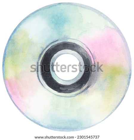 CD digital compact disc illustration