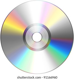 CD aislado en blanco