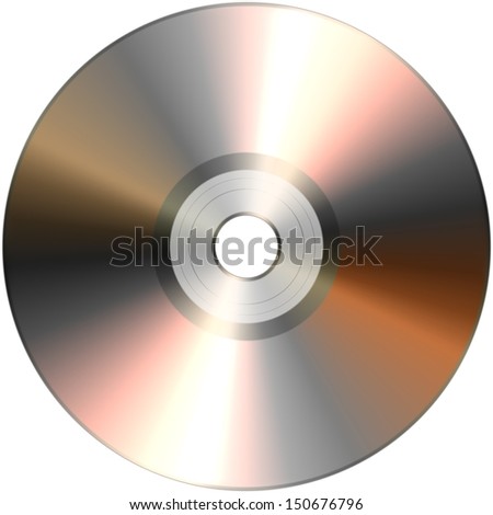 CD isolated on White