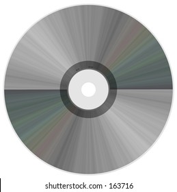 cd on white background