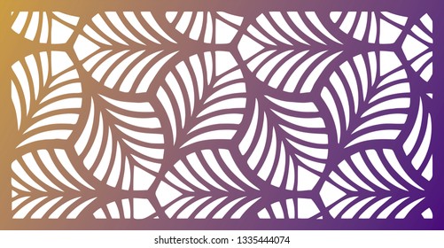 ceiling geometric pattern. gold and color transition