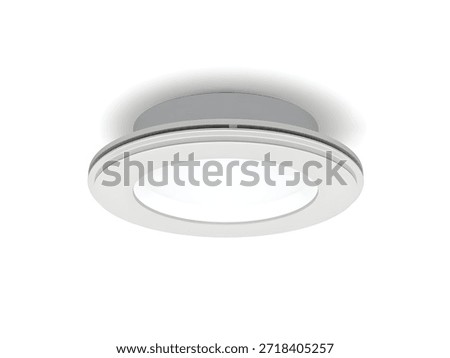 ceiling light 3d rendering isolated on white background cartoon plastic style icon