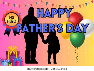 Celebrate Father's Day with this heartfelt greeting card, perfect for expressing your love and gratitude. Greeting card featuring the best wishes and beautiful design. - Powered by Shutterstock