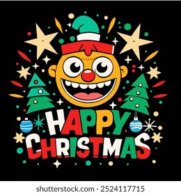  Celebrate the holiday season with this vibrant "Happy Christmas" vector text. Featuring a colorful and festive design, it's perfect for greeting cards, posters, and digital decorations. - Powered by Shutterstock