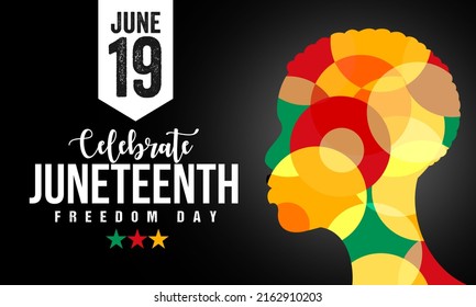 Celebrate Juneteenth Freedom Day, Emancipation Day In 19 June, African-American History And Heritage