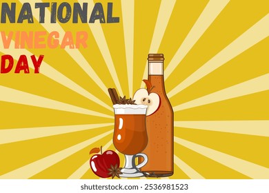 "Celebrate National Vinegar Day with vibrant designs featuring fresh apple cider and festive graphics! Perfect for autumn banners, party posters, and healthy lifestyle concepts!" - Powered by Shutterstock