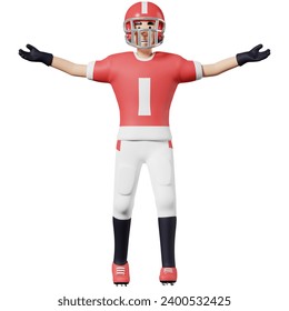 Celebration American Football Player Character - Powered by Shutterstock