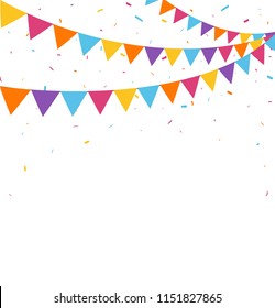 Celebration Background Bunting Flags Stock Illustration 1151827865 ...