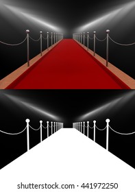 Celebration Red Carpet 3d Illustration Stock Illustration 441972250