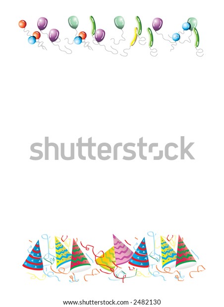 Celebrations Letter Background Illustration White Background Stock ...