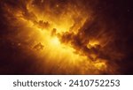 Celestial Background yellow sky full of stars , science nebula milky way infinity earth solar	