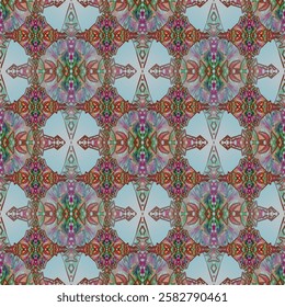 celestial Kaleidoscope, Pattern, Seamless design,