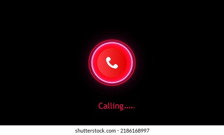 Cell Phone Icon Incoming Call Symbol. 