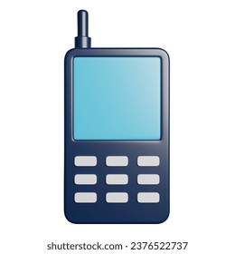 Cellphone Ringing Alert 3D Rendering Icon Illustration