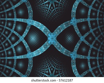 Celtic Knot Based Abstract Fractal Fantasy Background Design