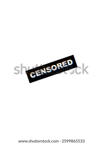 censor sign black and white 