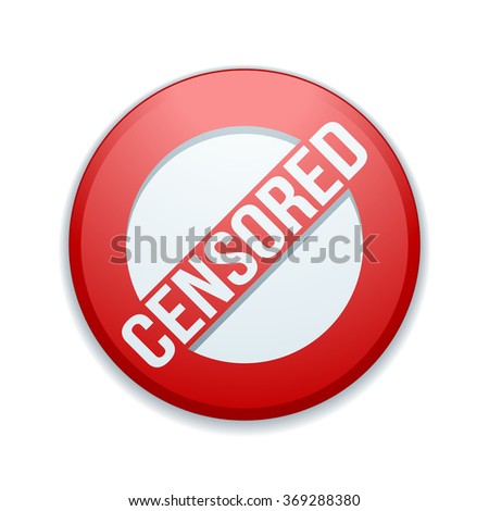 Censored sign button