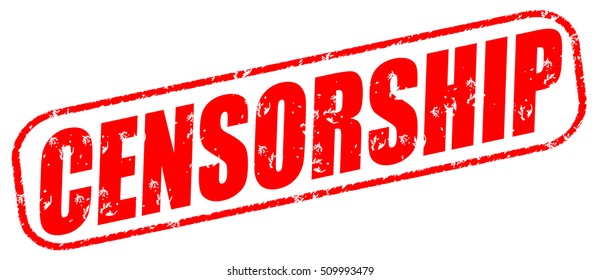 Censorship Red Stamp On White Background Stock Illustration 509993479