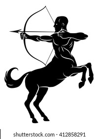 Centaur Female Front Archer Stock Vector (Royalty Free) 1103600540 ...